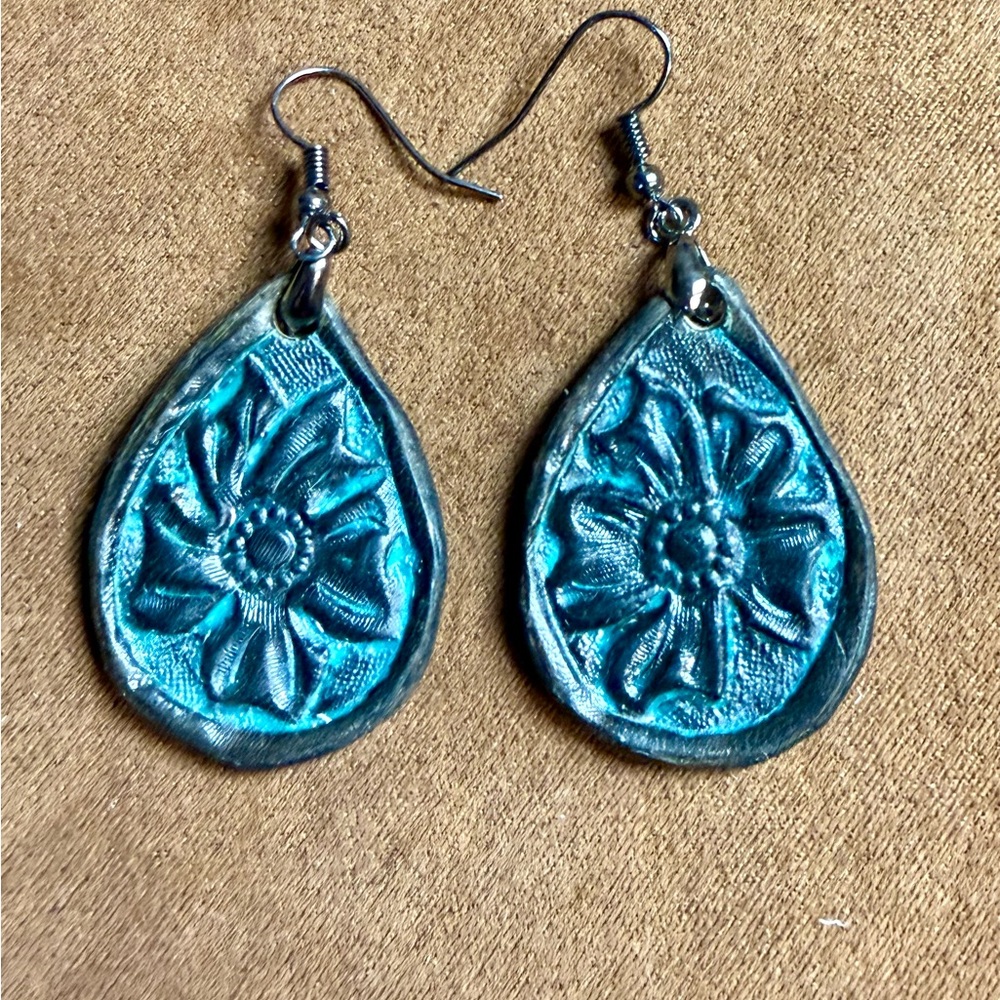 Teardrop Floral Earrings